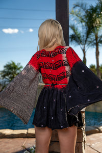 Mosaic Mantra Mini Babydoll Dress