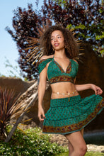 Load image into Gallery viewer, turquoise paradise mini skirt set
