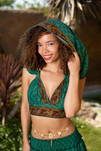 Load image into Gallery viewer, turquoise paradise mini skirt set
