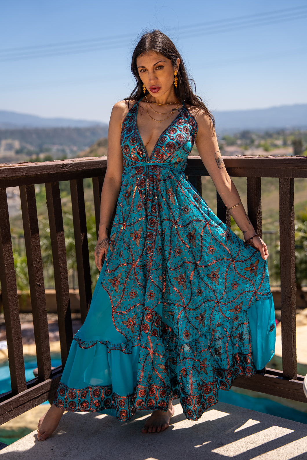 golden alchemy magic dress