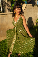 Load image into Gallery viewer, Golden Olive Magic Dress
