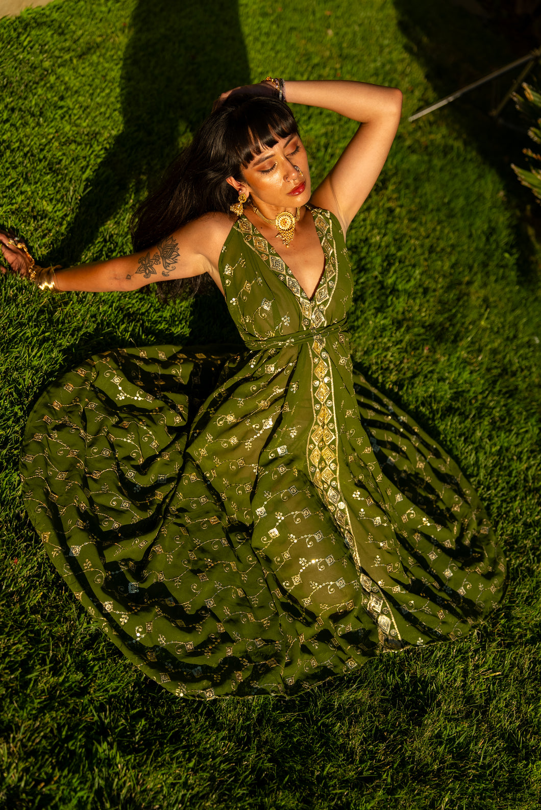 Golden Olive Magic Dress