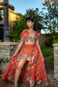 Saffron Rose Bollywood Set