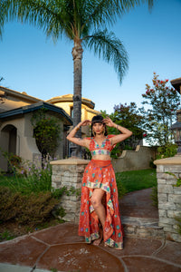 Saffron Rose Bollywood Set
