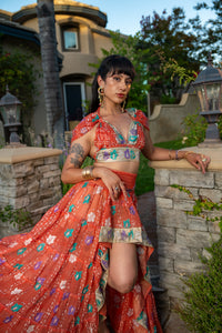 Saffron Rose Bollywood Set