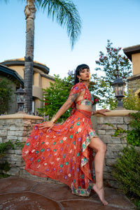Saffron Rose Bollywood Set