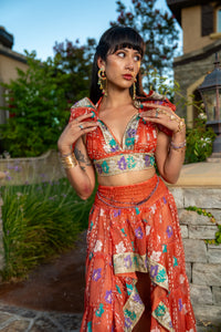 Saffron Rose Bollywood Set