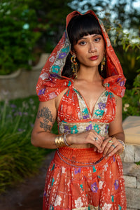 Saffron Rose Bollywood Set
