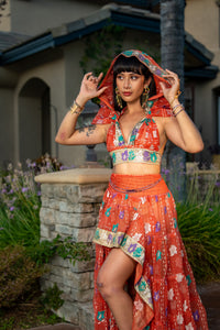 Saffron Rose Bollywood Set