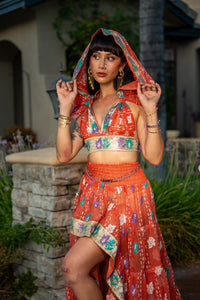 Saffron Rose Bollywood Set