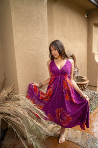 Purple Fire Magic Dress