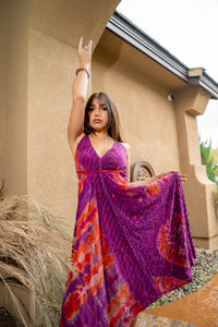 Purple Fire Magic Dress