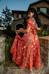 Saffron Rose Bollywood Set