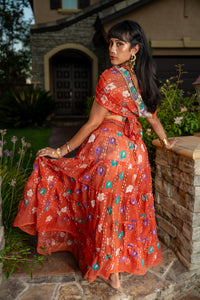 Saffron Rose Bollywood Set