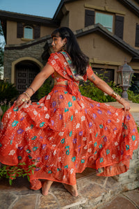 Saffron Rose Bollywood Set