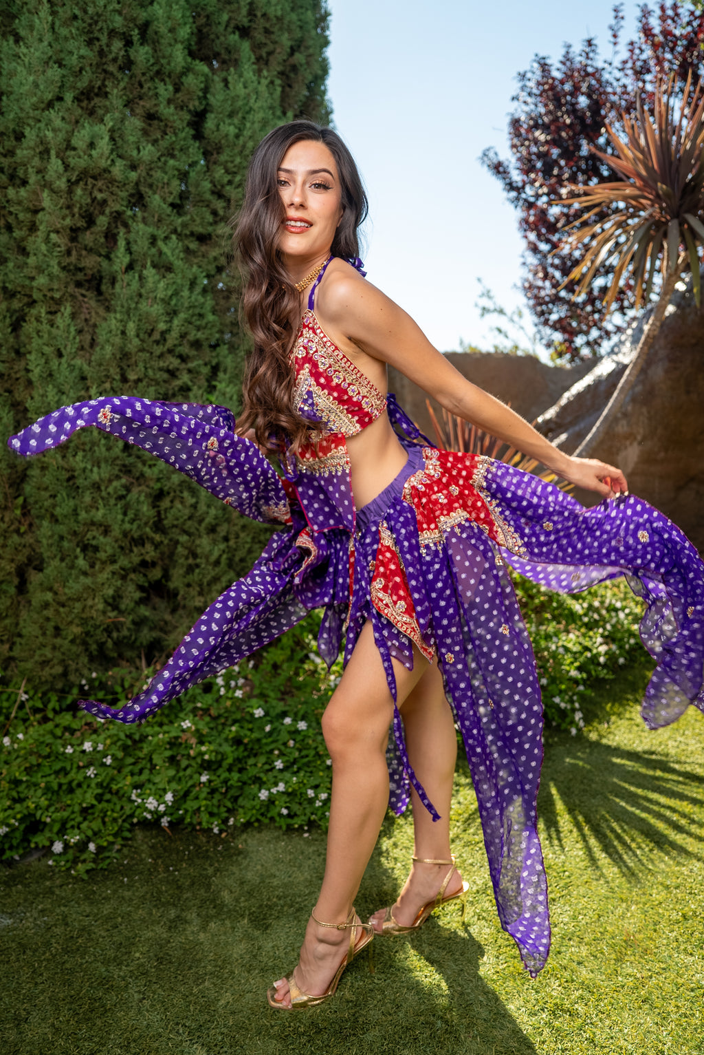 Ruby Amethyst Butterfly Set