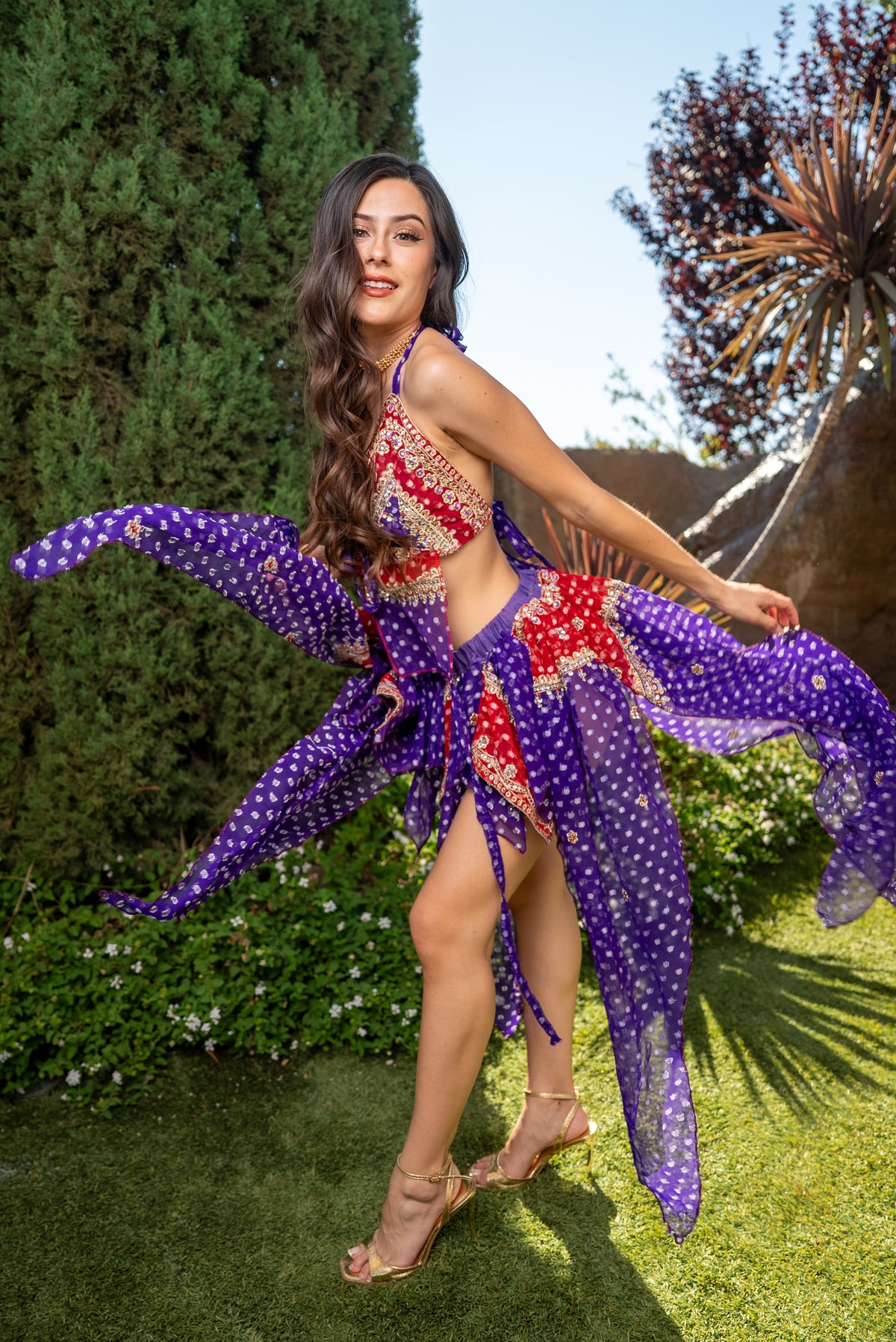 Ruby Amethyst Butterfly Set