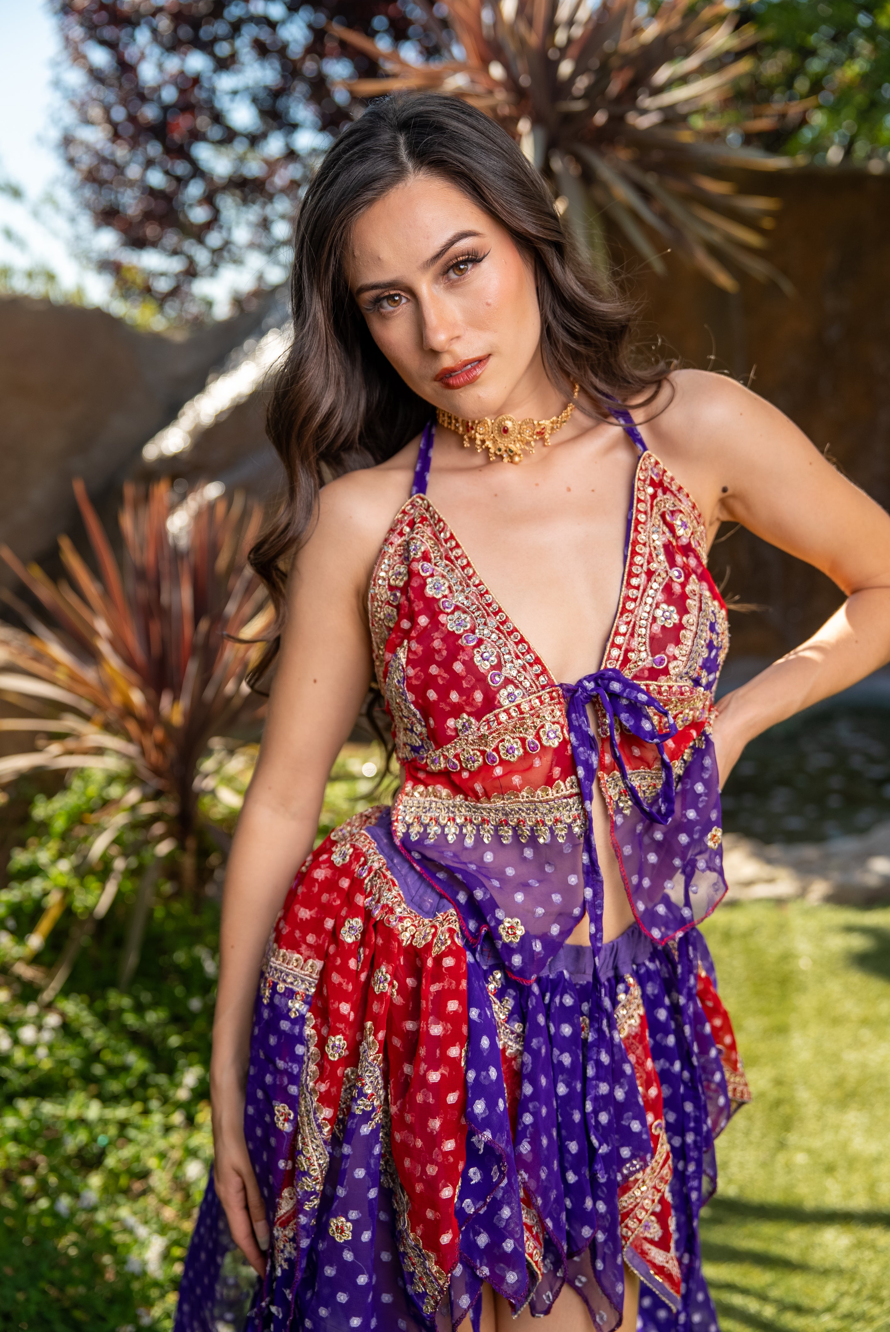 Ruby Amethyst Butterfly Set
