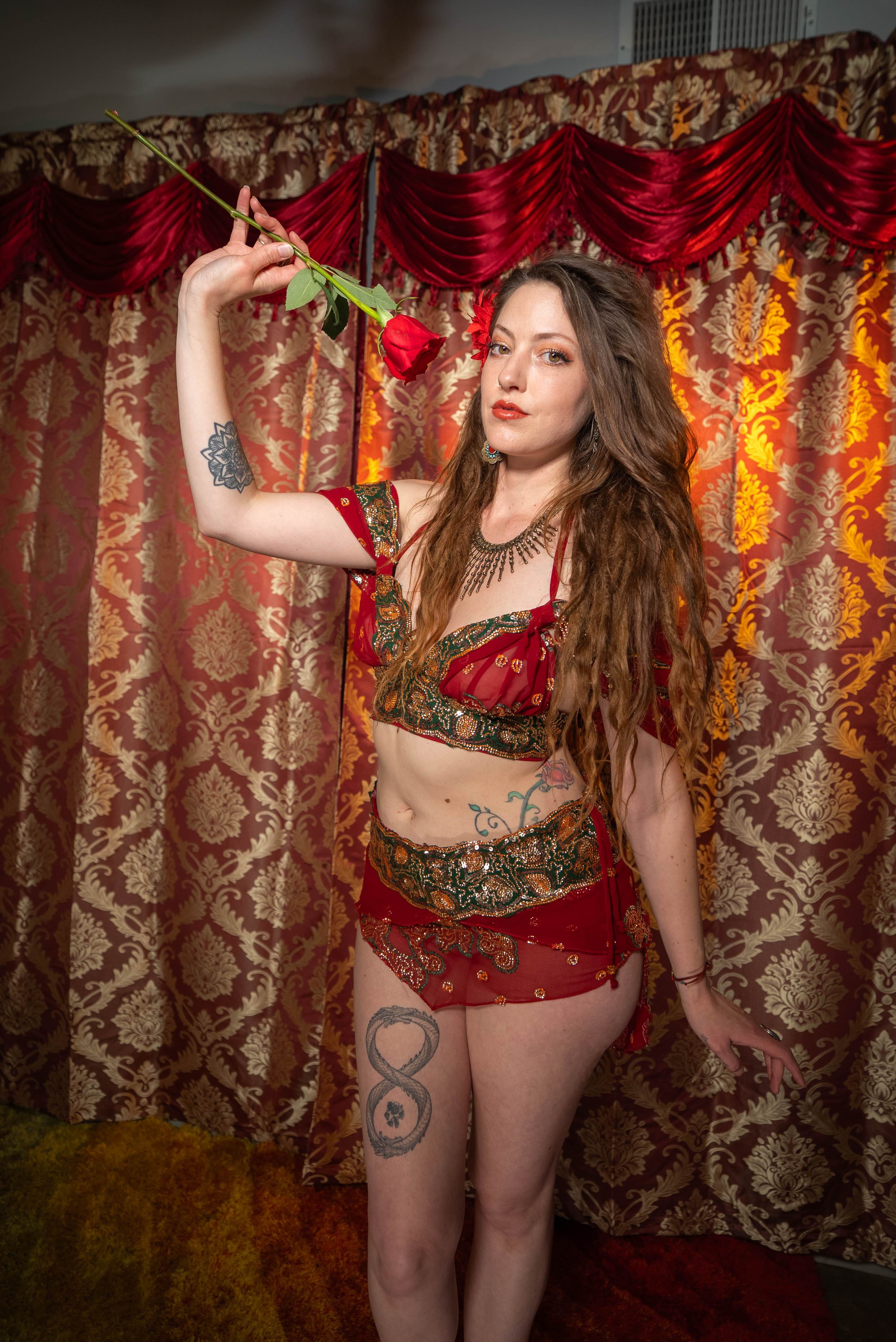Midnight maroon fairy set