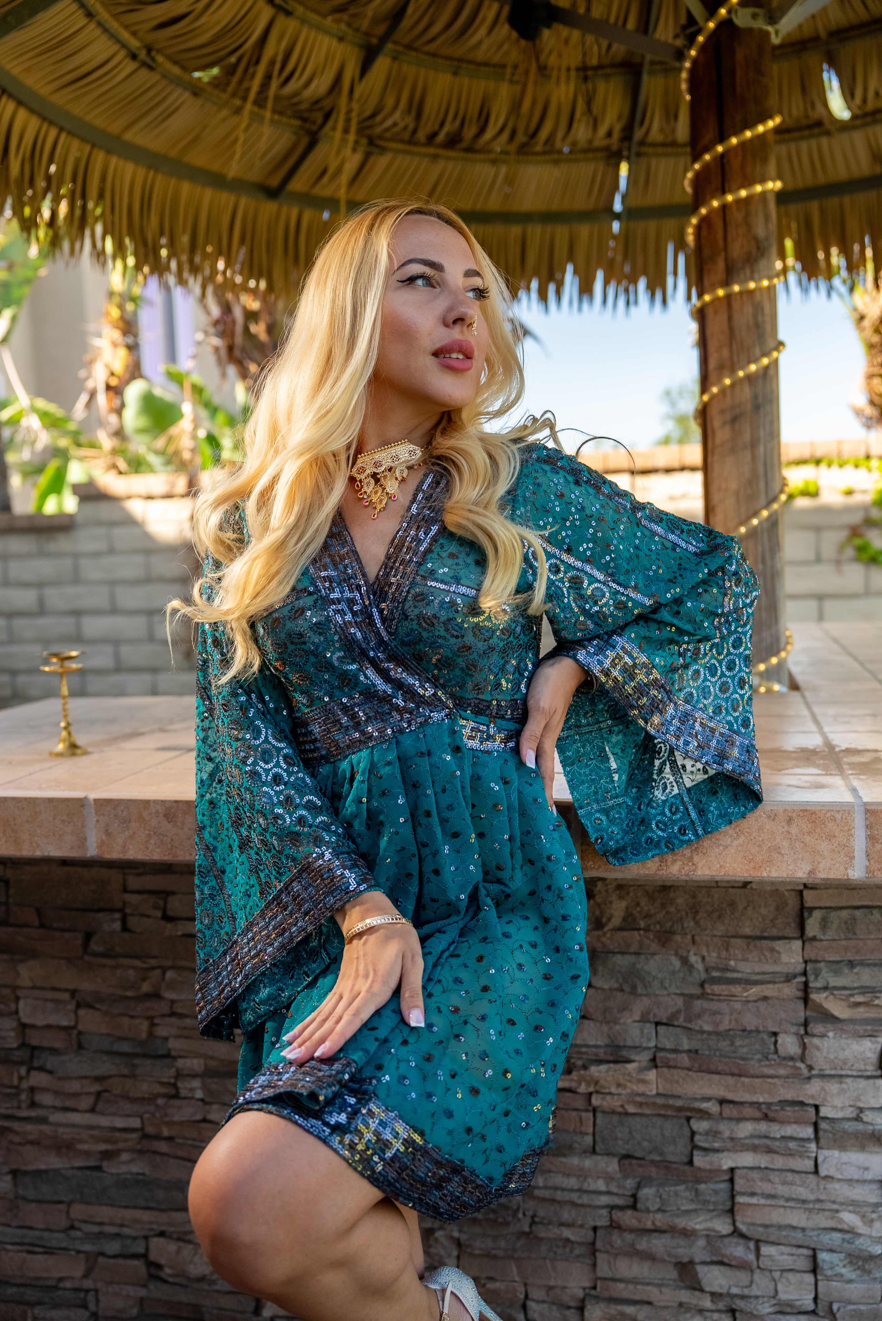 Poseidon Noir Baby Doll Dress
