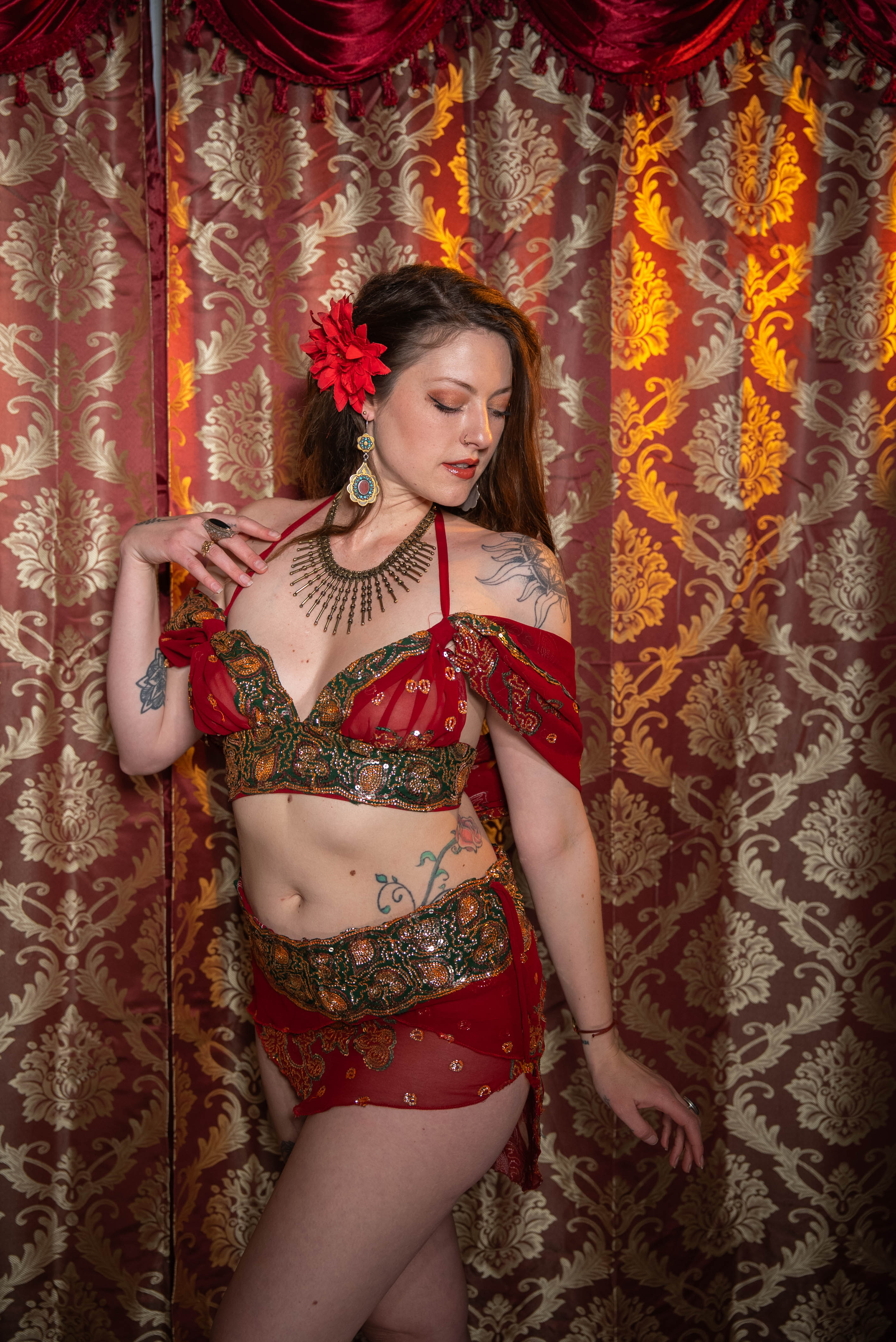 Midnight maroon fairy set