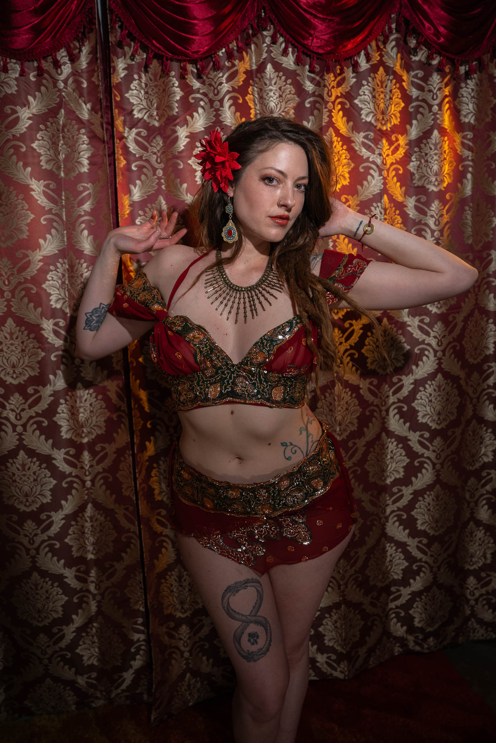 Midnight maroon fairy set