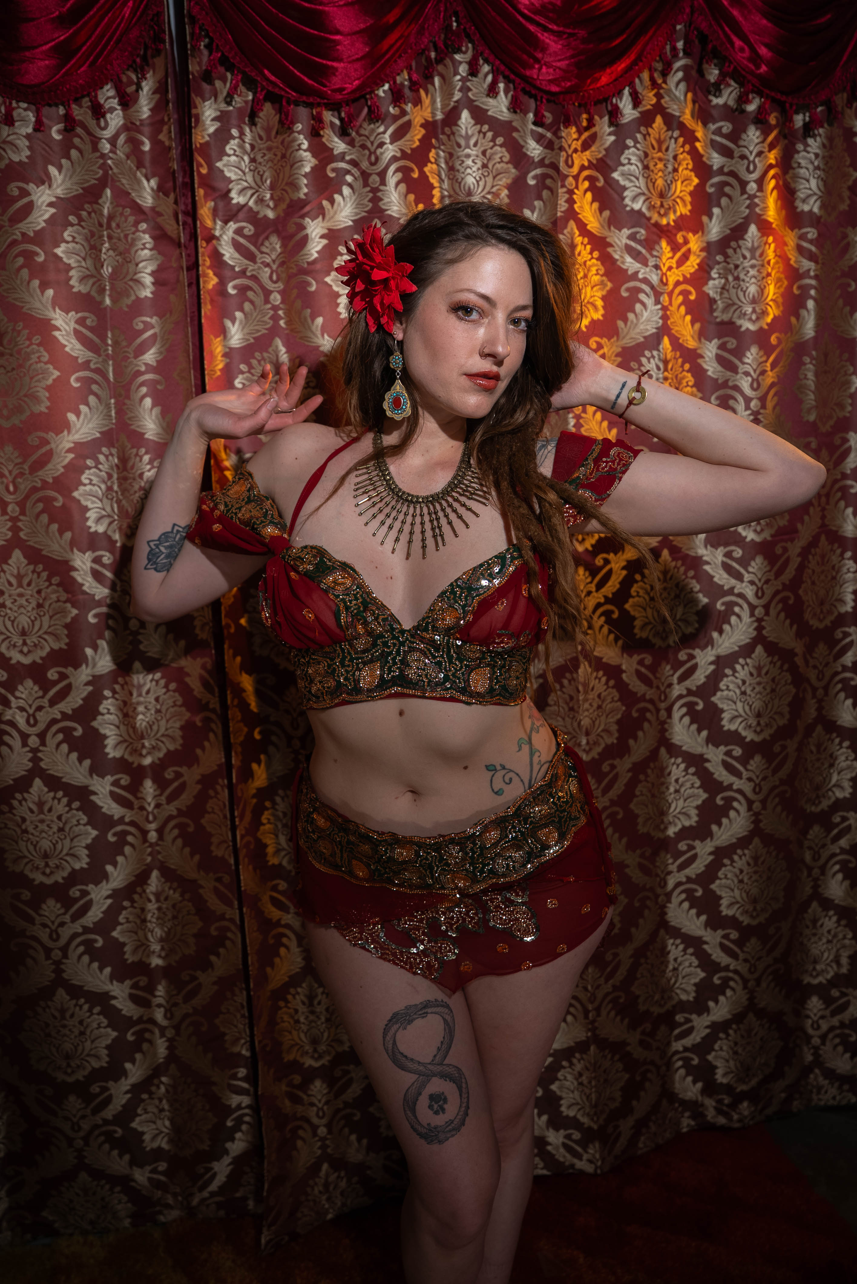 Midnight maroon fairy set