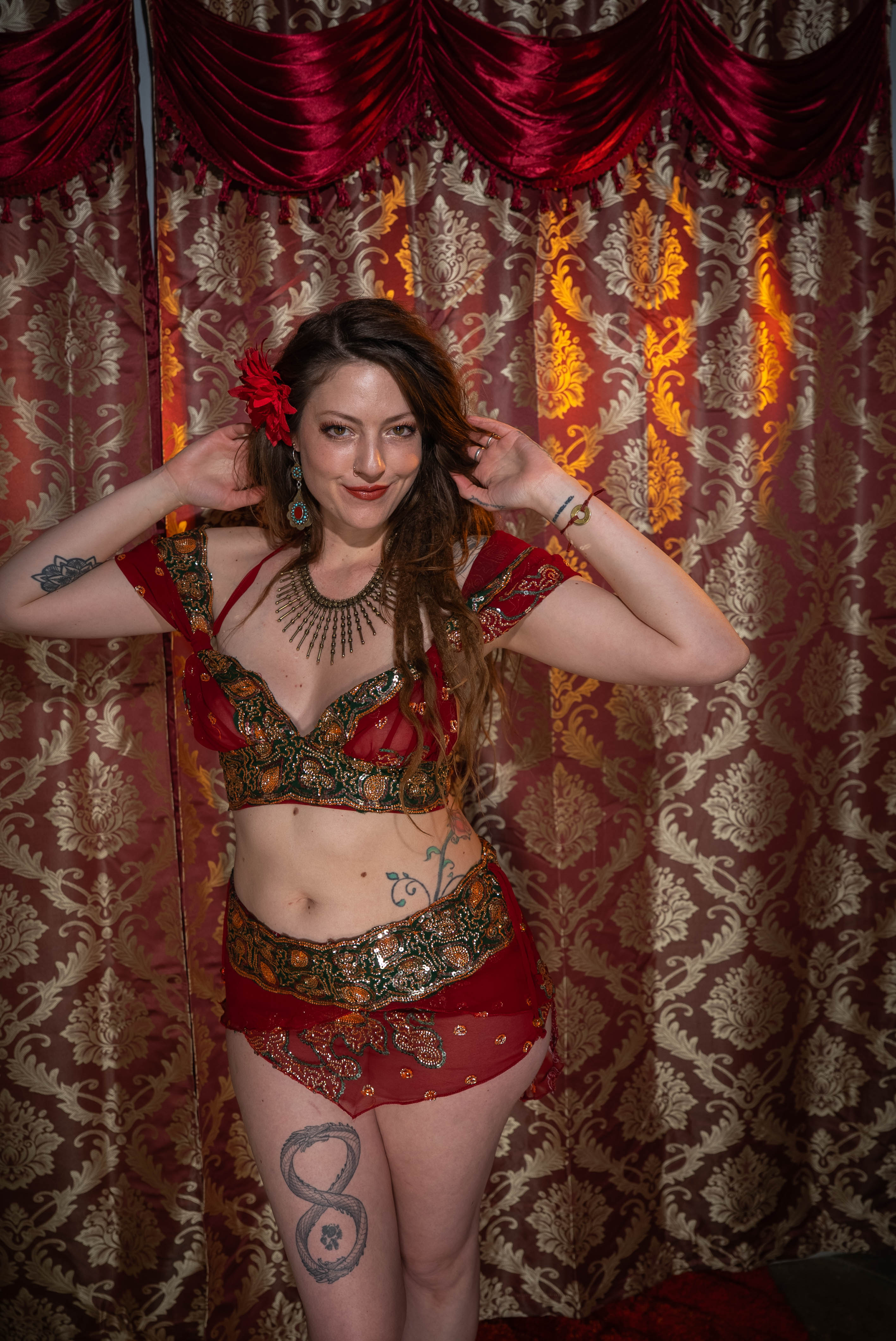 Midnight maroon fairy set