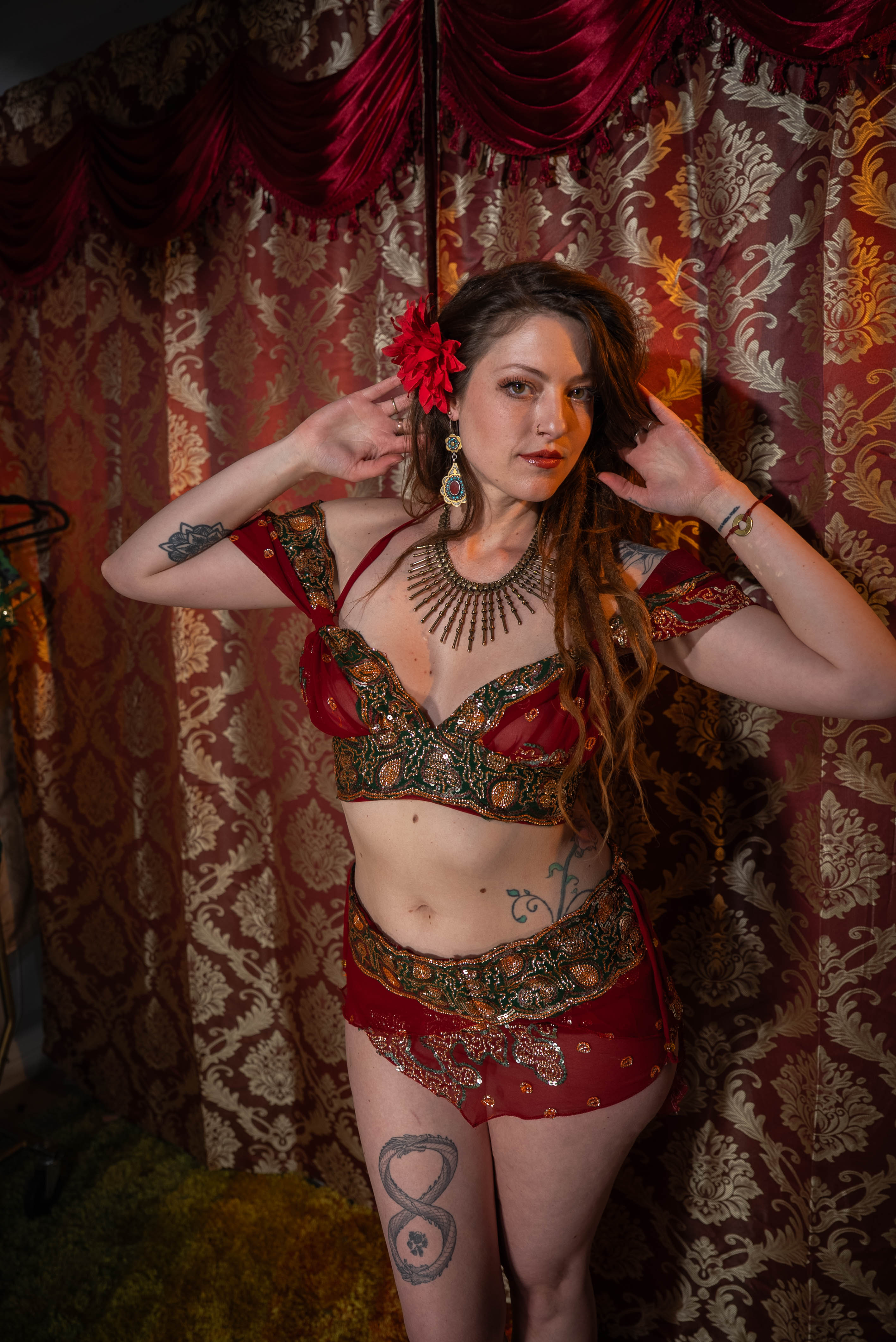 Midnight maroon fairy set
