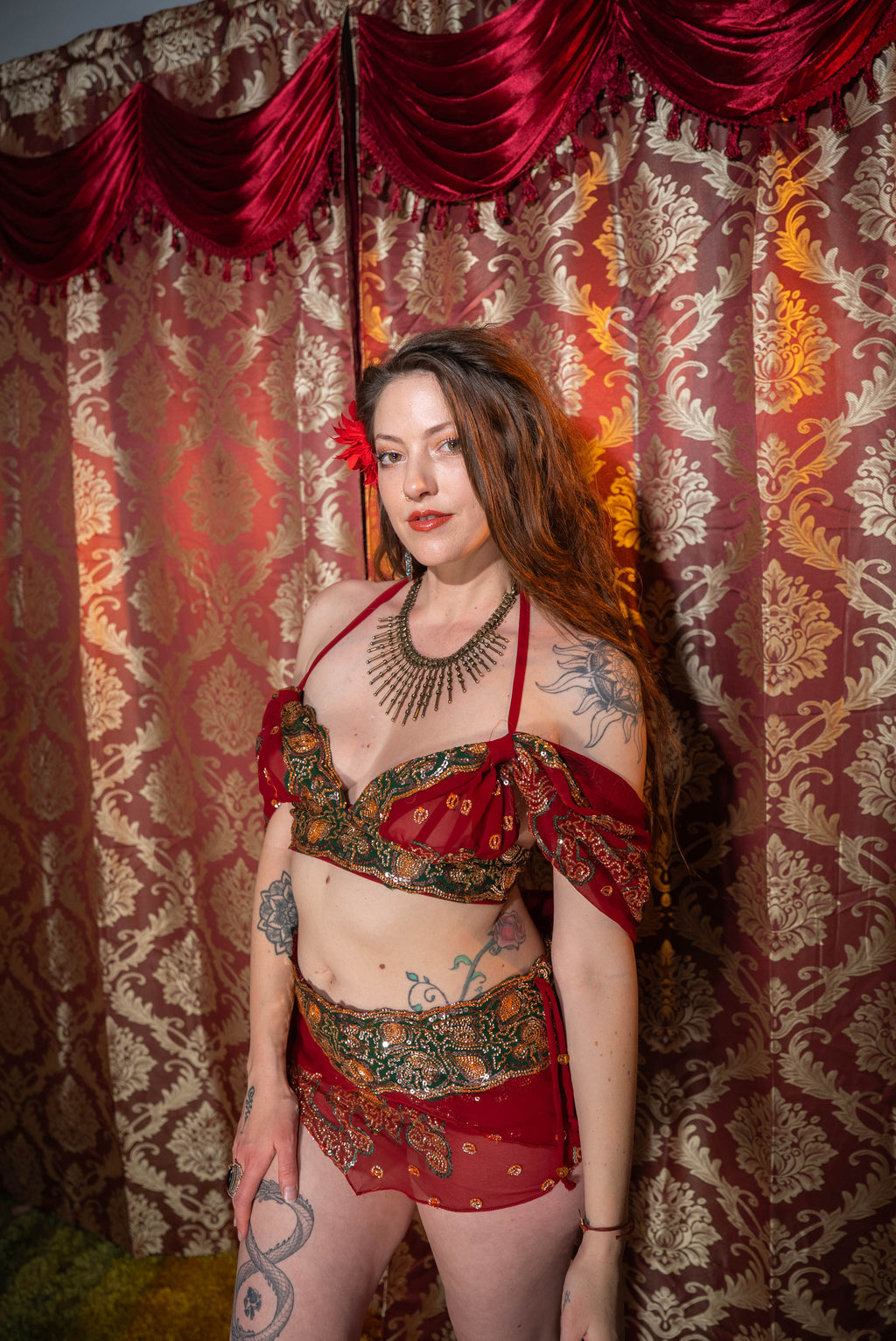 Midnight maroon fairy set