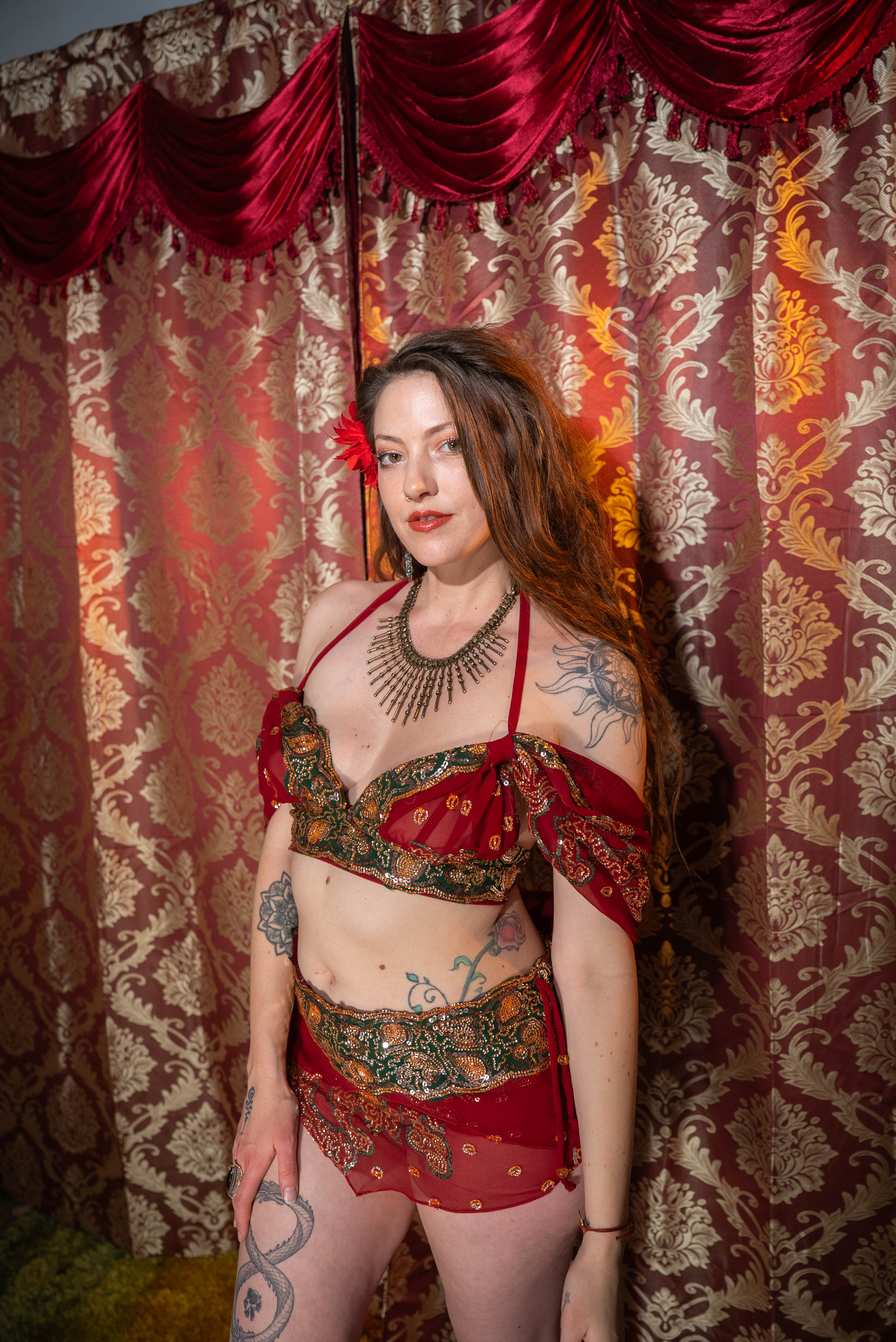 Midnight maroon fairy set