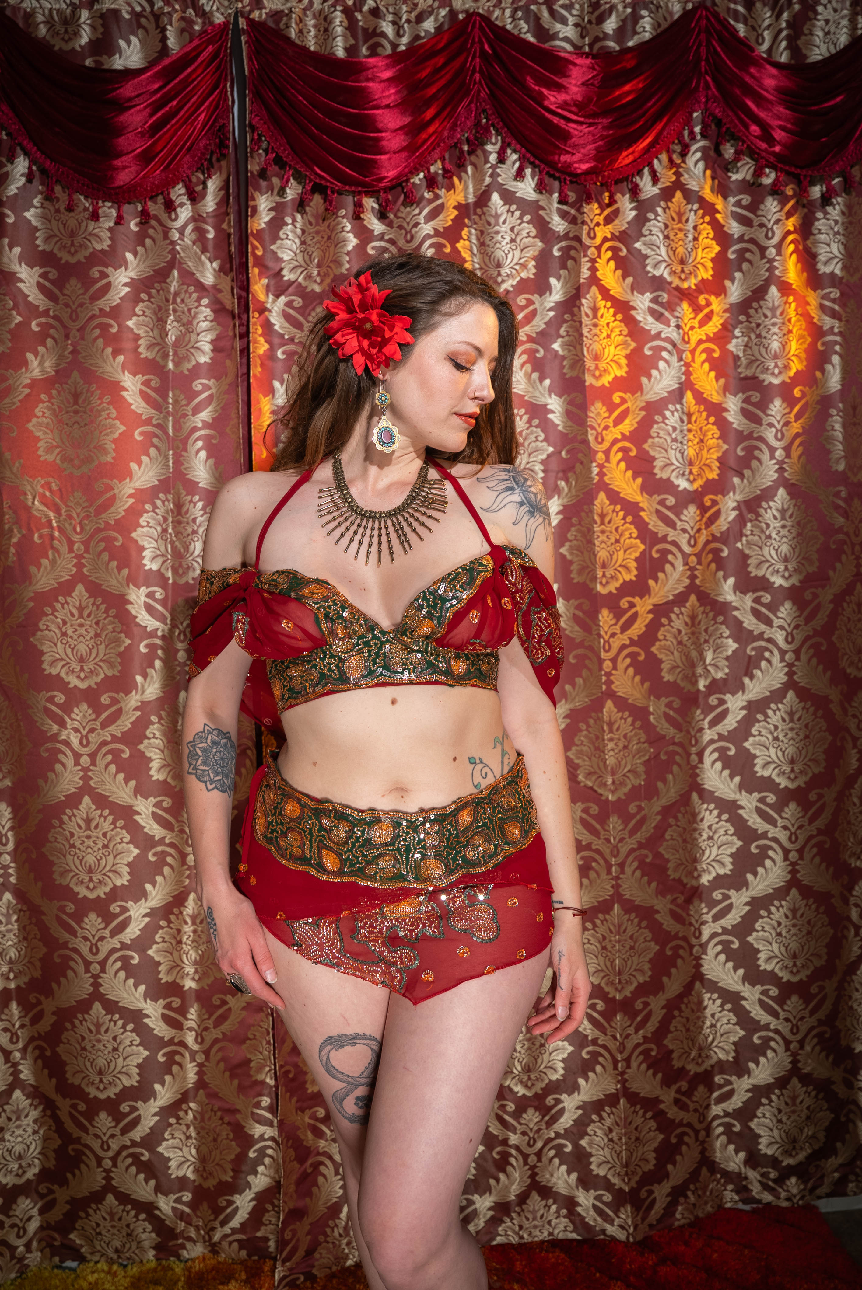 Midnight maroon fairy set