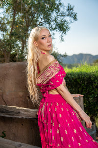 Pink Lotus Bollywood Set