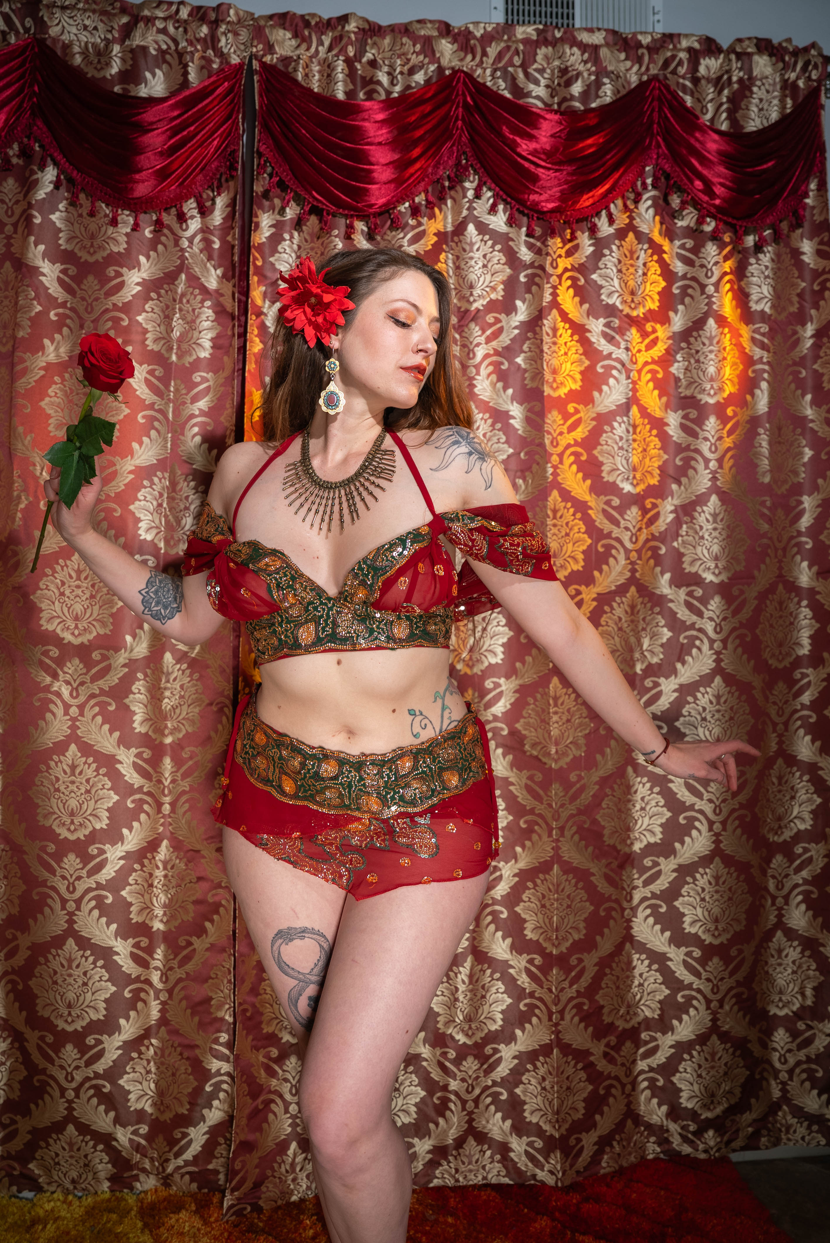 Midnight maroon fairy set
