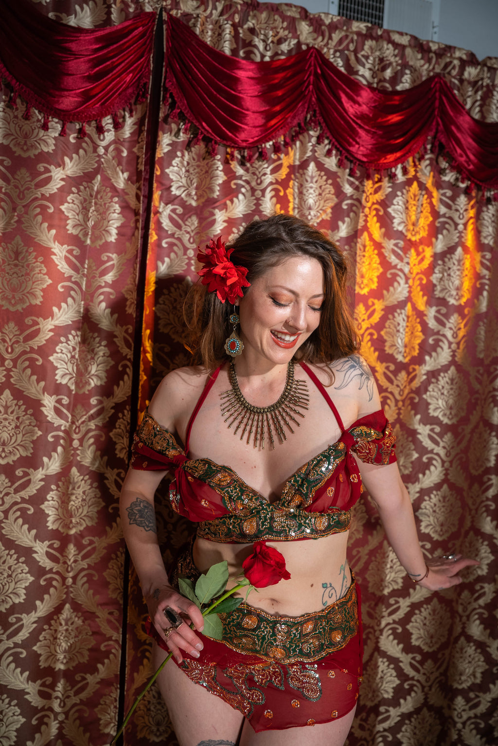 Midnight maroon fairy set