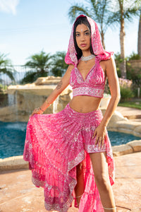 Pink Lotus Bollywood Set