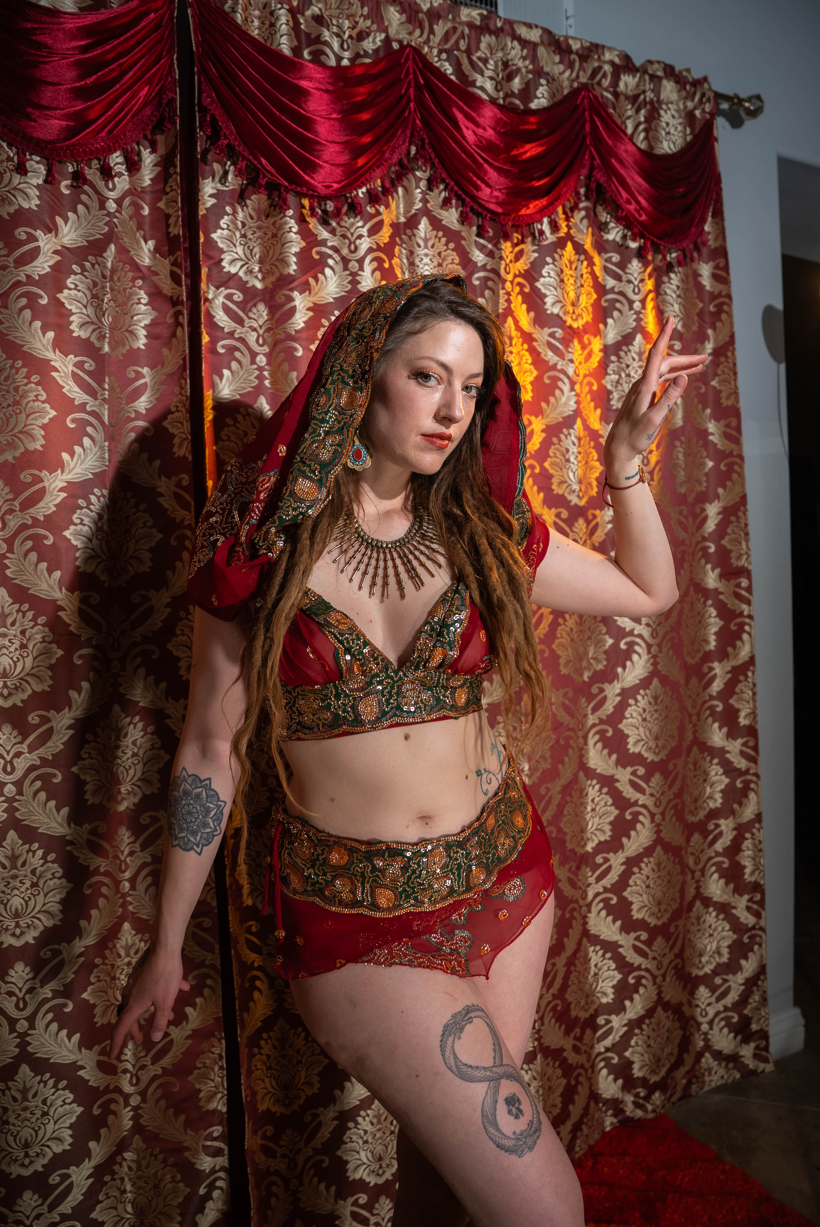 Midnight maroon fairy set