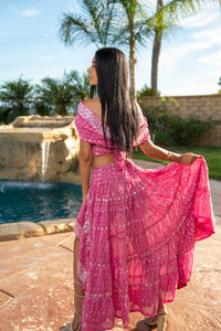 Pink Lotus Bollywood Set