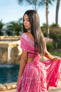 Pink Lotus Bollywood Set