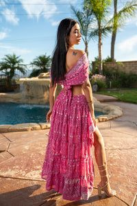Pink Lotus Bollywood Set