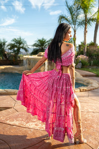 Pink Lotus Bollywood Set