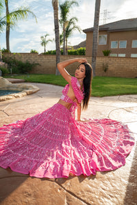 Pink Lotus Bollywood Set