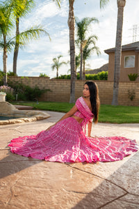 Pink Lotus Bollywood Set