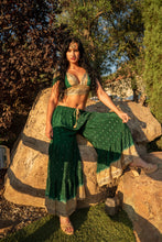 Load image into Gallery viewer, Emerald Gold Sharara Pants Set
