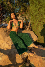 Load image into Gallery viewer, Emerald Gold Sharara Pants Set
