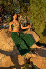 Load image into Gallery viewer, Emerald Gold Sharara Pants Set
