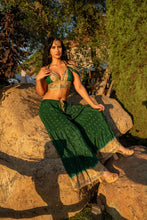 Load image into Gallery viewer, Emerald Gold Sharara Pants Set

