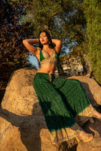 Load image into Gallery viewer, Emerald Gold Sharara Pants Set
