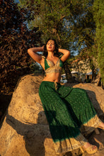 Load image into Gallery viewer, Emerald Gold Sharara Pants Set
