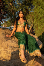 Load image into Gallery viewer, Emerald Gold Sharara Pants Set
